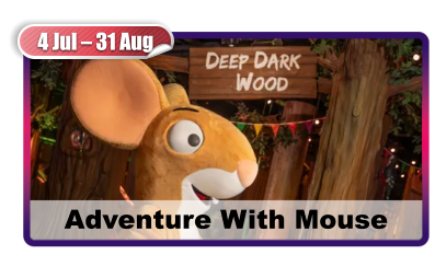 4 Jul – 31 Aug Adventure With Mouse